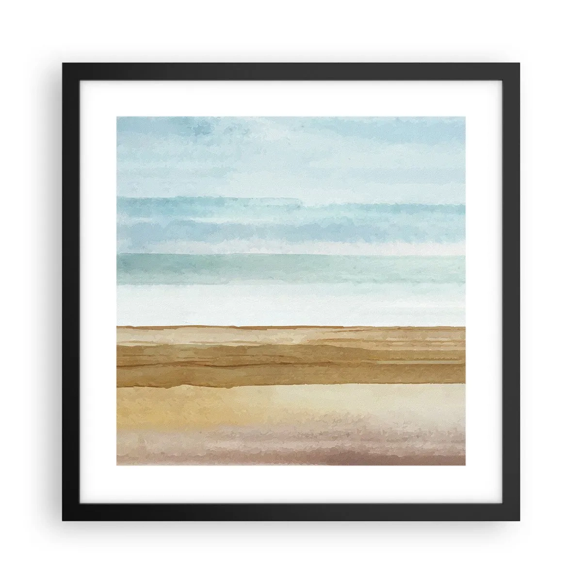 Affiche dans un cadre noir - Poster - Réconfort - 40x40 cm