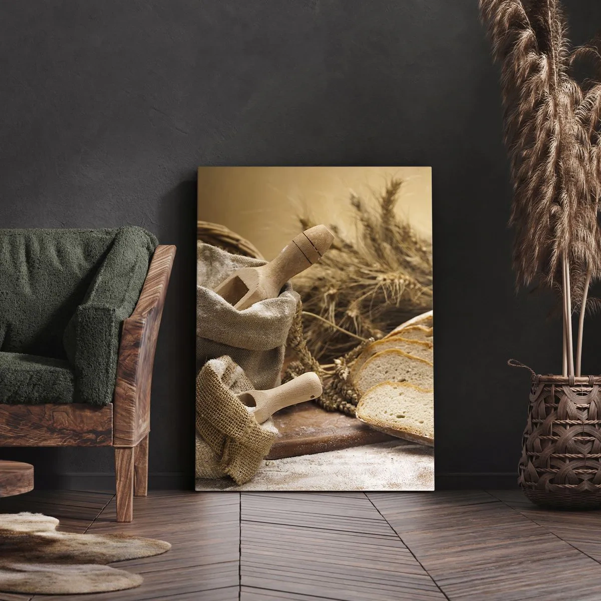 Impression sur toile - Image sur toile - Comment il coupe avec un couteau - 65x120 cm