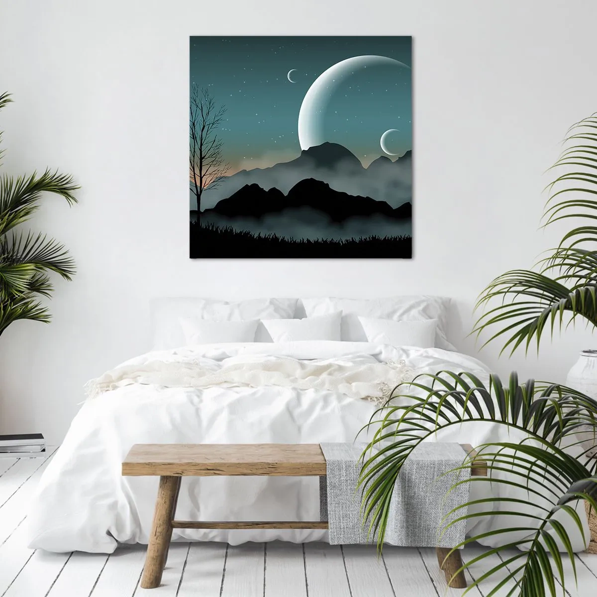 Impression sur toile - Image sur toile - Carnaval de la nuit étoilée - 70x70 cm