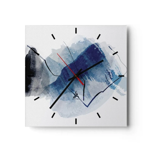 Horloge murale - Pendule murale - Montagne de glace - 40x40 cm
