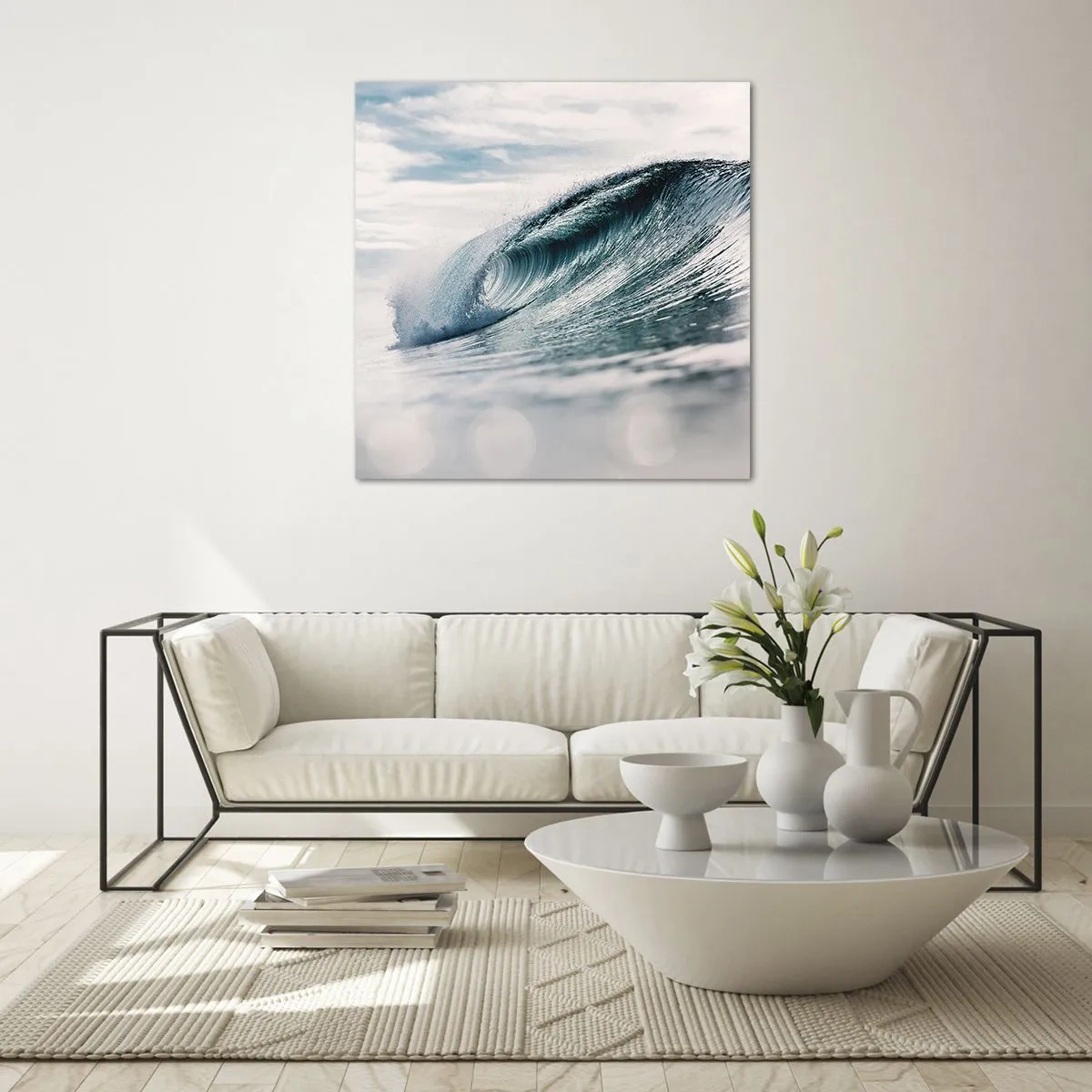 Impression sur verre - Image sur verre - Pic d'eau - 50x50 cm