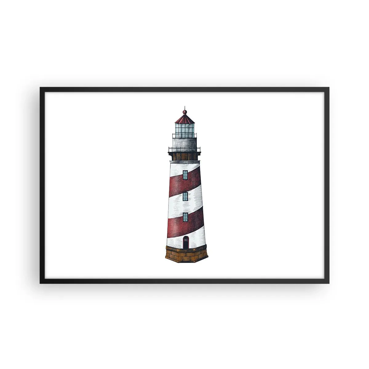 Affiche dans un cadre noir - Poster - Toujours sur ses gardes - 91x61 cm