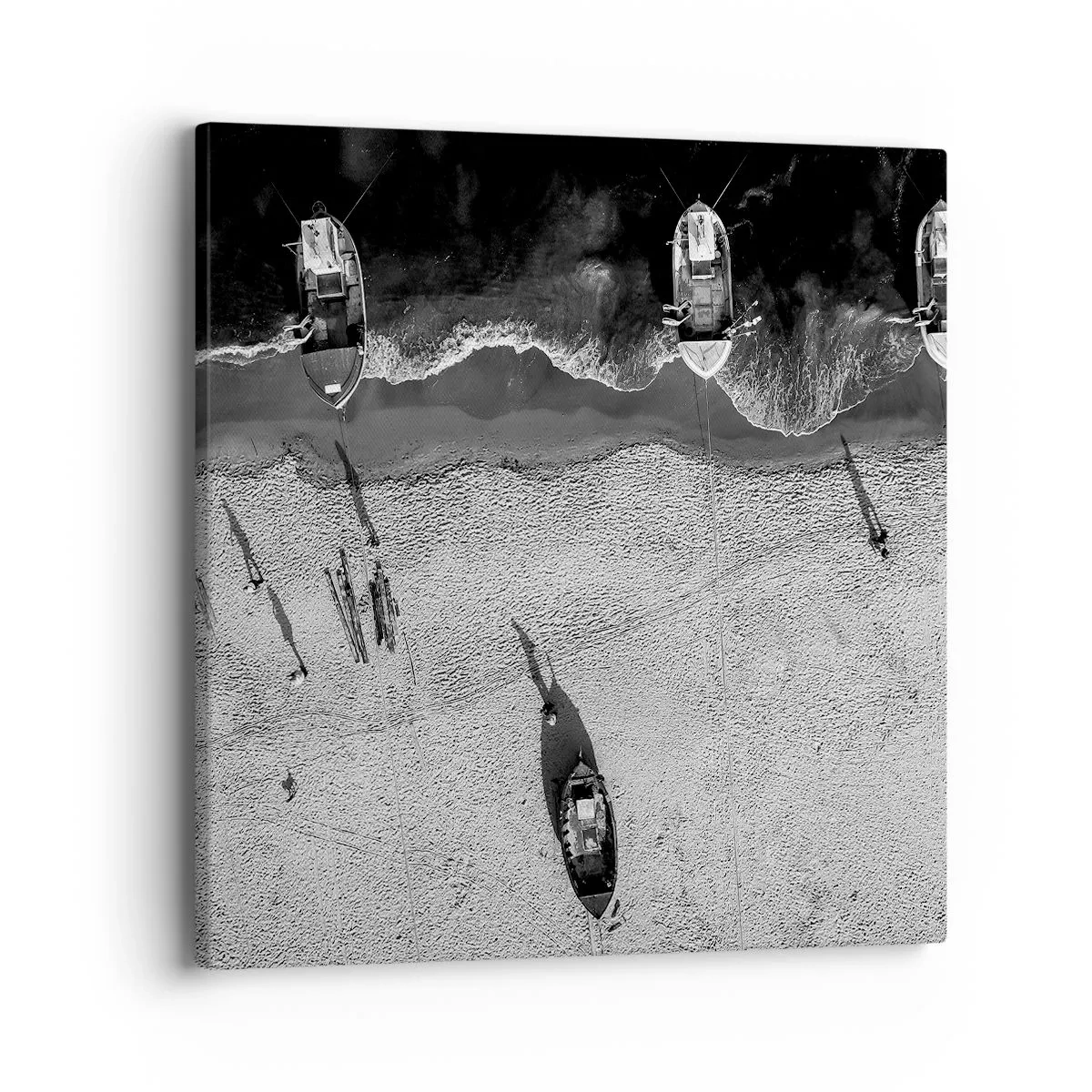 Impression sur toile - Image sur toile - Toujours sur le rivage… - 40x40 cm
