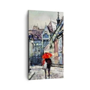 Impression sur toile - Image sur toile - Pluie pour deux - 45x80 cm