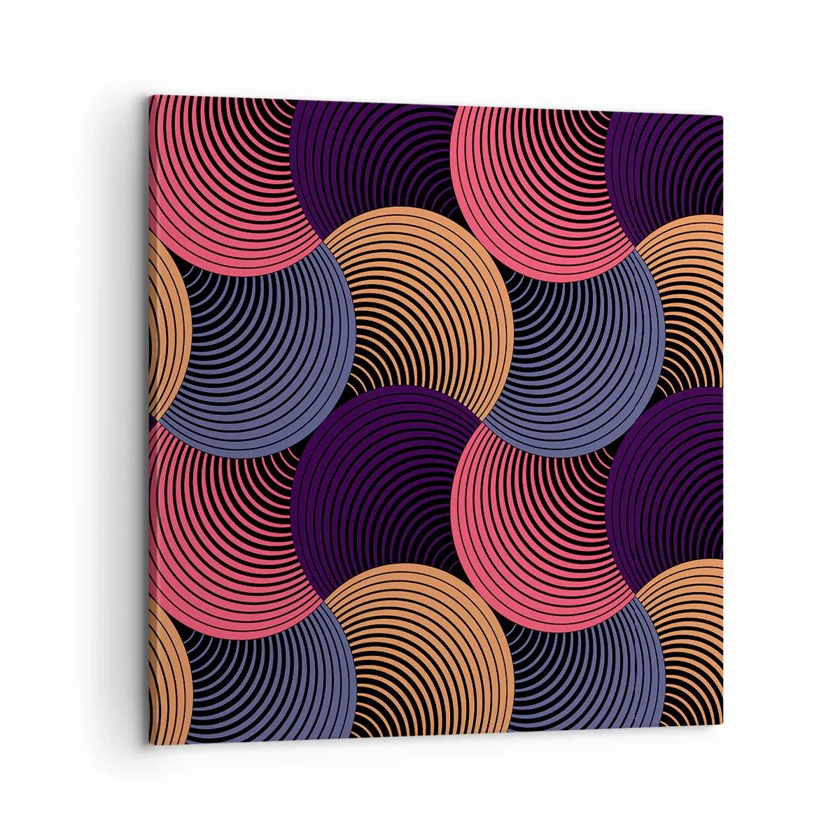 Impression sur toile - Image sur toile - Dans un rythme circulaire - 60x60 cm