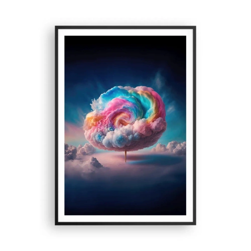 Affiche dans un cadre noir - Poster - Le rêve d'un parc d'attractions - 70x100 cm