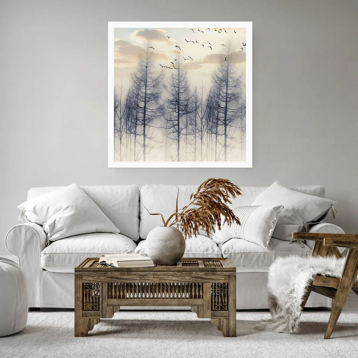 Affiche - Poster - L'âme de la forêt - 30x30 cm