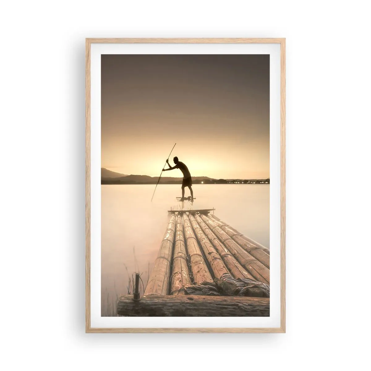 Affiche dans un chêne clair - Poster - Avant la fin du jour - 61x91 cm