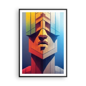 Affiche dans un cadre noir - Poster - Un homme de principes - 70x100 cm