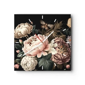 Horloge murale - Pendule murale - De style baroque - 40x40 cm