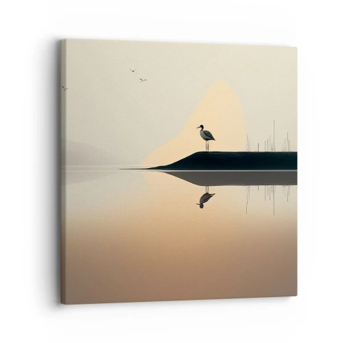 Impression sur toile - Image sur toile - Le seigneur du lac - 30x30 cm