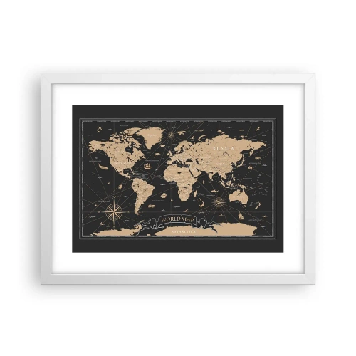 Affiche dans un cadre blanc - Poster - Les limites de mon monde - 40x30 cm