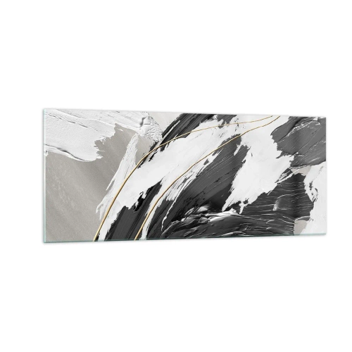 Impression sur verre - Image sur verre - L'abstraction à grande échelle - 100x40 cm