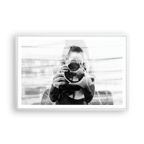 Affiche dans un cadre blanc - Poster - Créateur et matériel - 91x61 cm