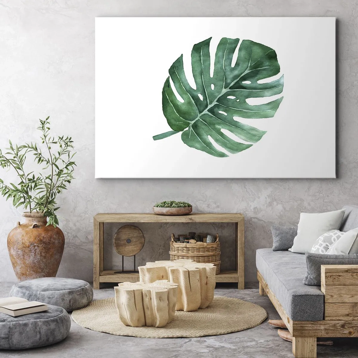 Impression sur toile - Image sur toile - Concept vert - 70x50 cm