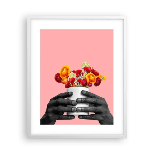 Affiche dans un cadre blanc - Poster - Apothéose de la vie - 40x50 cm