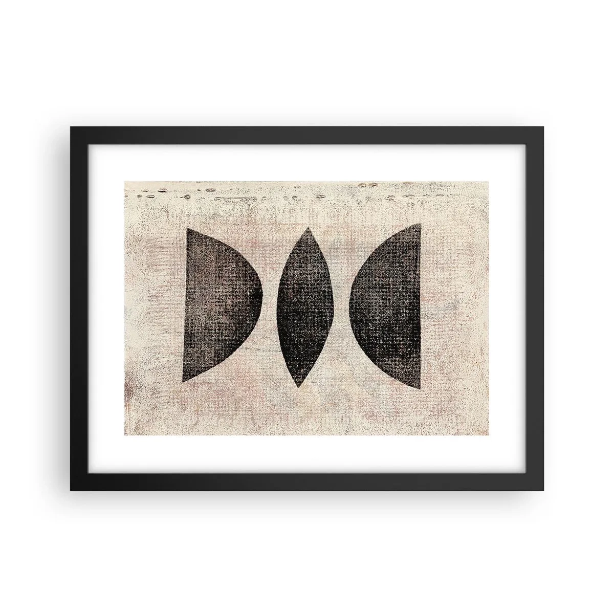 Affiche dans un cadre noir - Poster - Abstraction ethnique - 40x30 cm