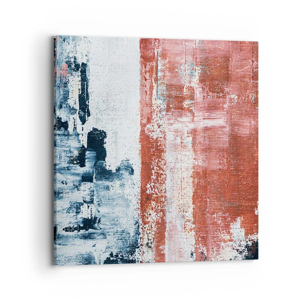 Impression sur toile - Image sur toile - Moitié-moitié abstrait - 70x70 cm