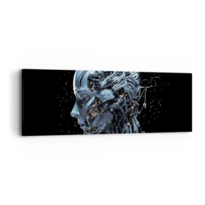 Impression sur toile - Image sur toile - La technologie est une femme - 90x30 cm