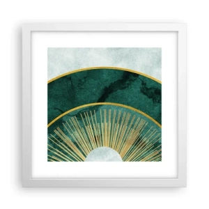 Affiche dans un cadre blanc - Poster - Un autre système solaire - 30x30 cm