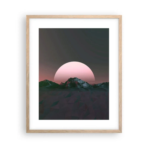 Affiche dans un chêne clair - Poster - Dans une galaxie voisine - 40x50 cm