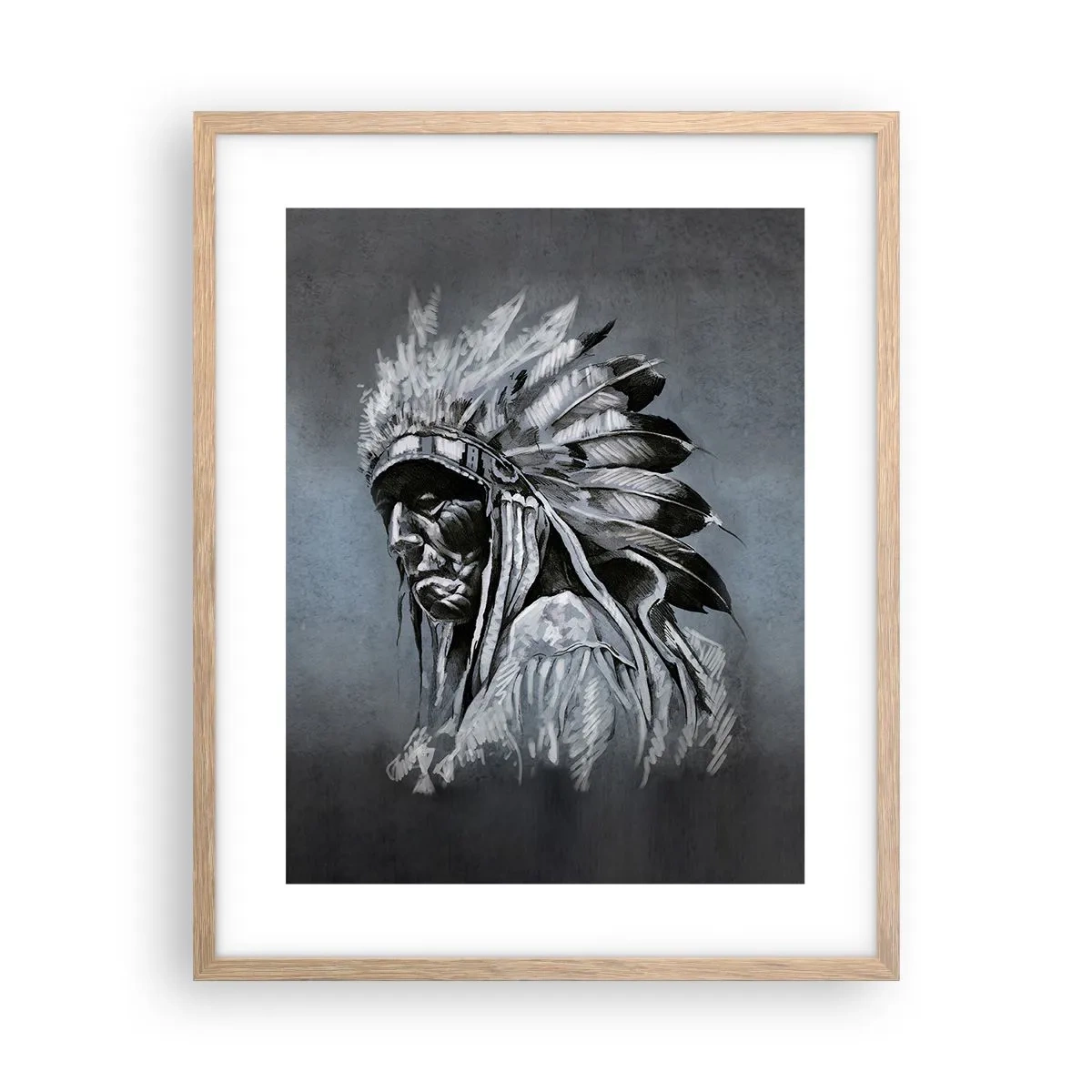 Affiche dans un chêne clair - Poster - Retour aux sources - 40x50 cm