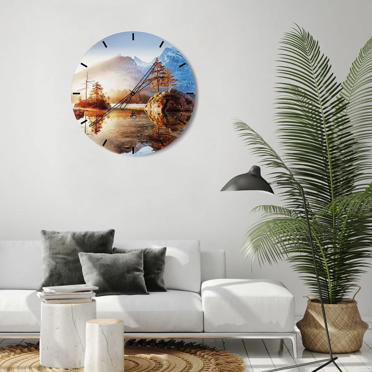 Horloge murale - Pendule murale - La nature sous un nouveau jour - 30x30 cm