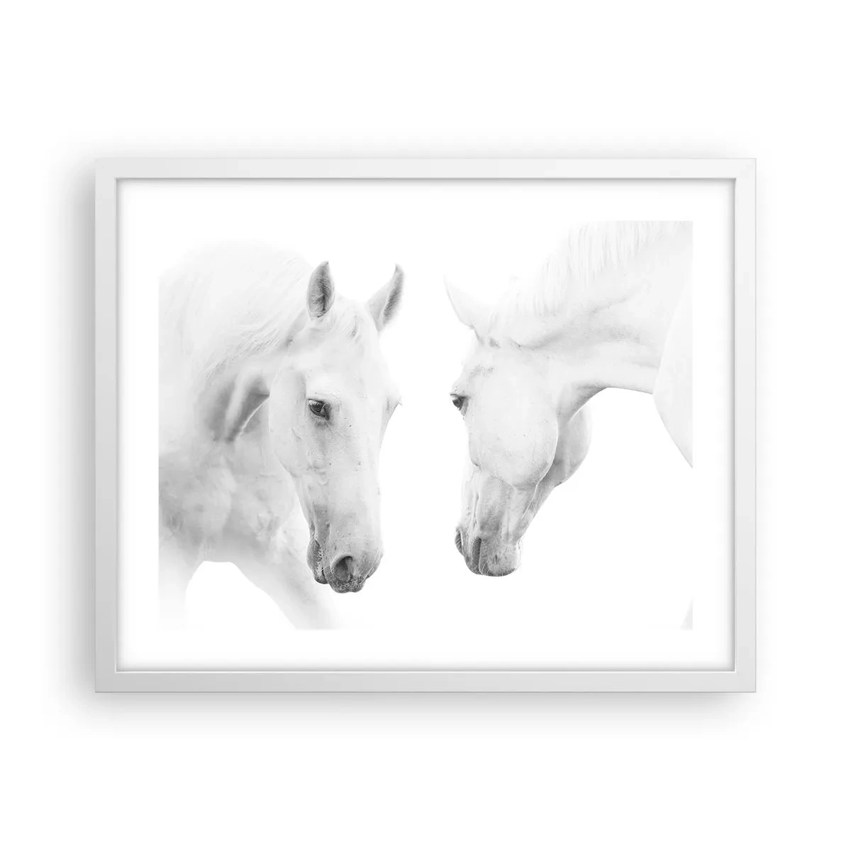 Affiche dans un cadre blanc - Poster - Serait-ce de l’amitié? - 50x40 cm