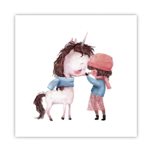 Affiche - Poster - Histoire d'hiver - 50x50 cm