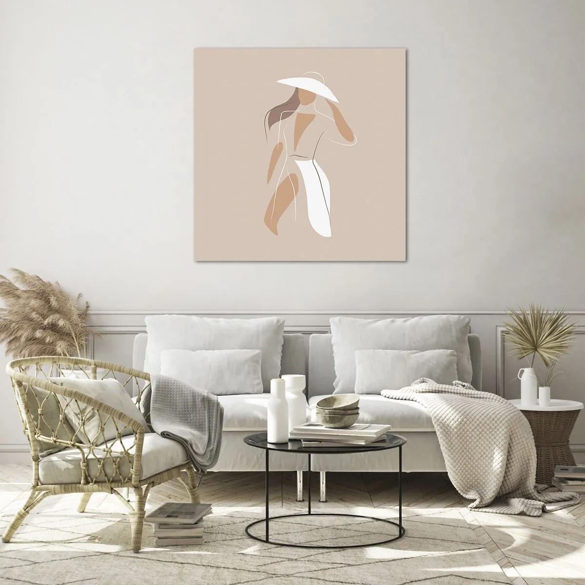 Impression sur verre - Image sur verre - Lea mode est un jeu - 40x40 cm