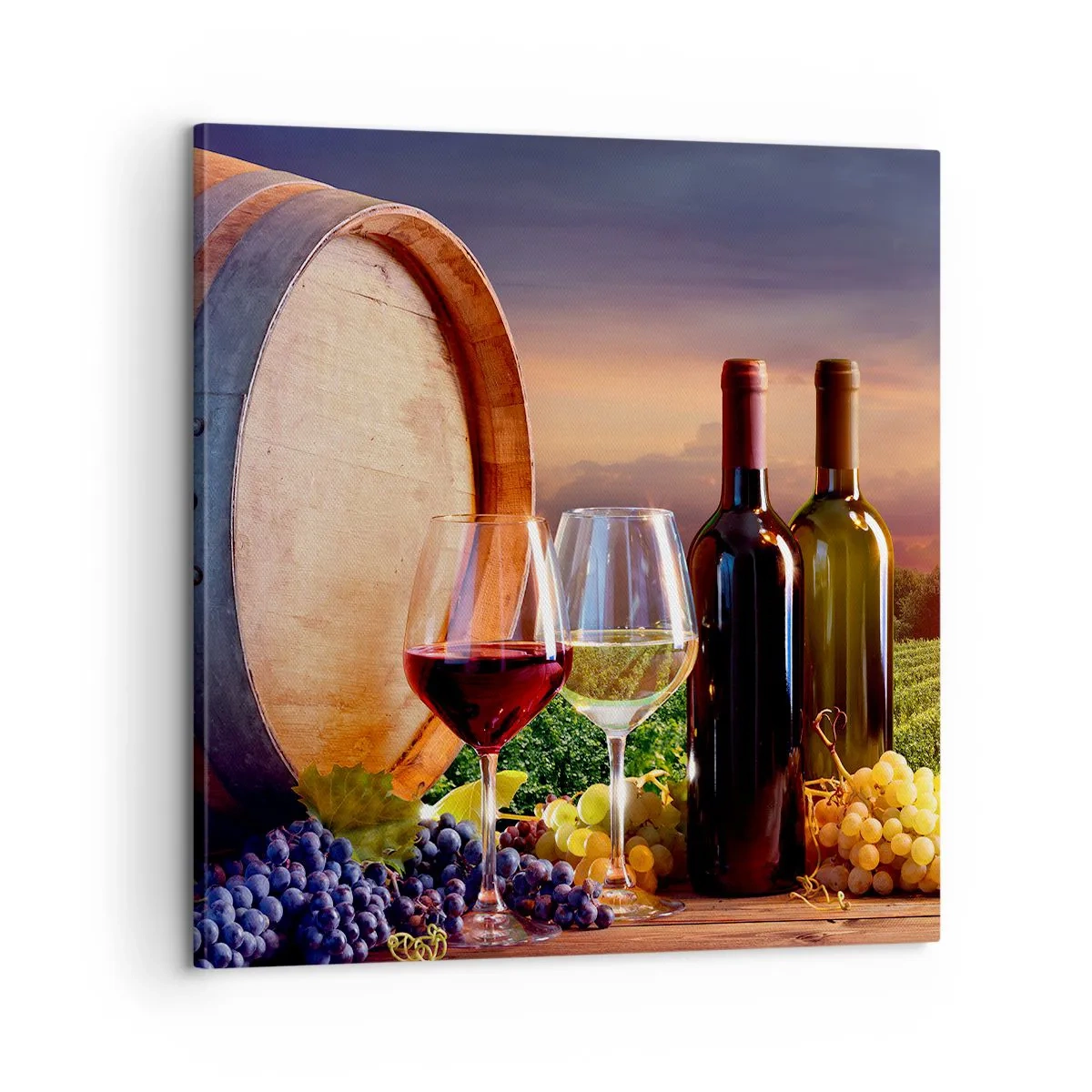 Impression sur toile - Image sur toile - Ici la vie a du goût - 60x60 cm