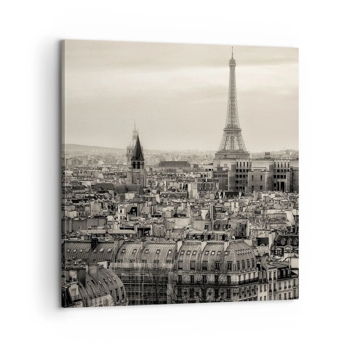 Impression sur toile - Image sur toile - Sur les toits de Paris - 60x60 cm