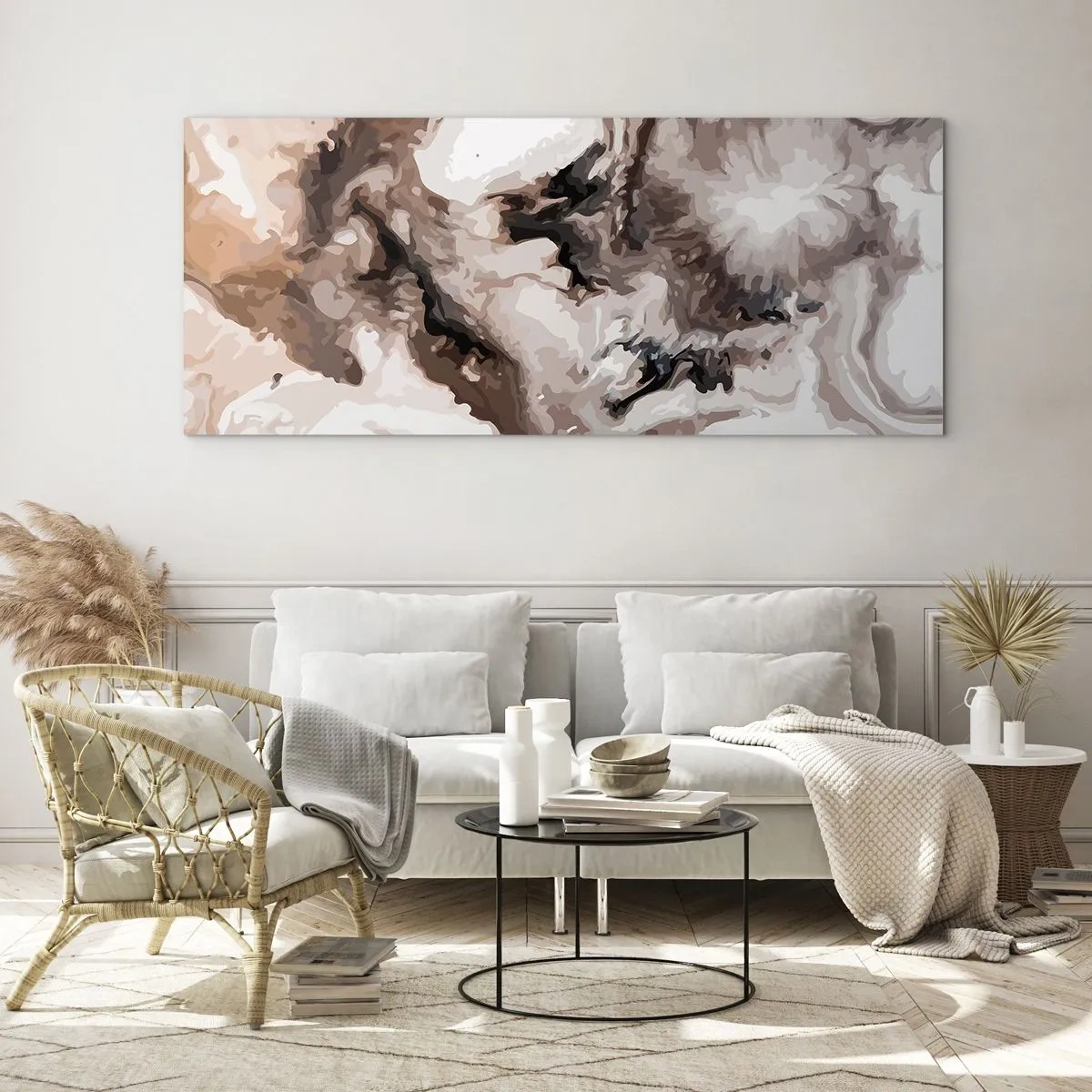 Impression sur verre - Image sur verre - La naissance d'une galaxie - 100x40 cm