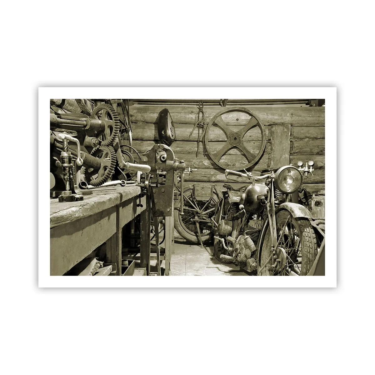 Affiche - Poster - Dans le hangar de l'oncle Władek - 91x61 cm