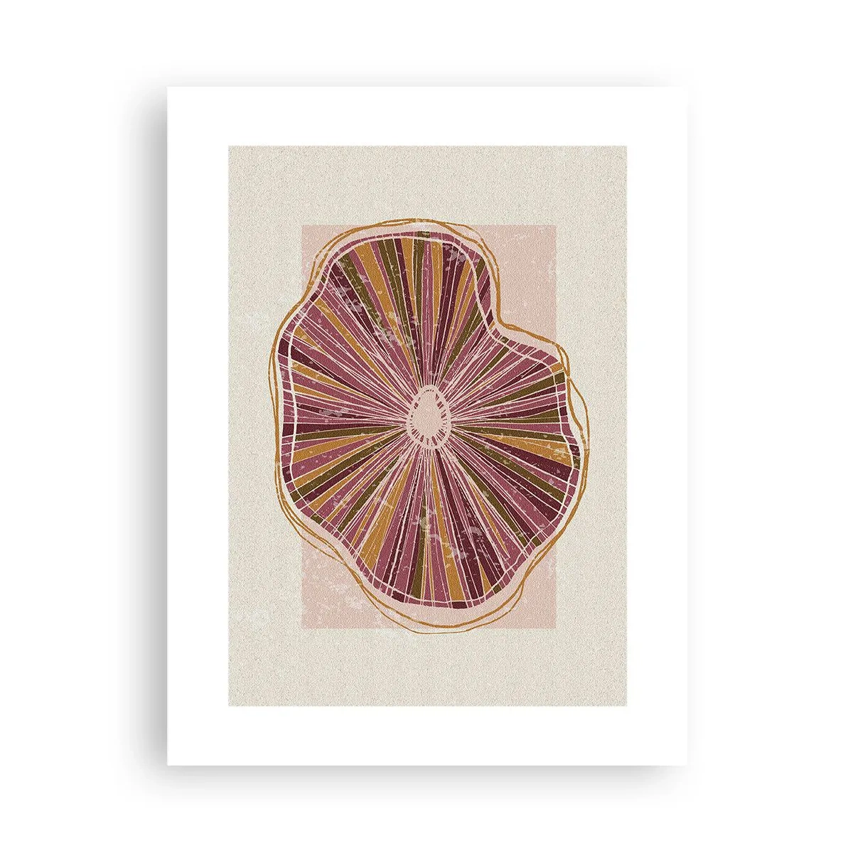 Affiche - Poster - Abstraction rayonnante - 30x40 cm
