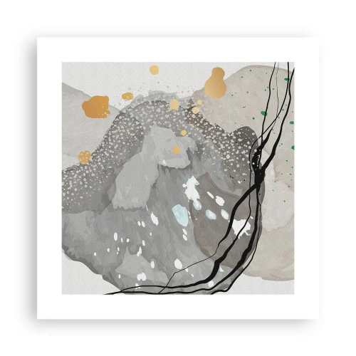 Affiche - Poster - Composition organique - 40x40 cm