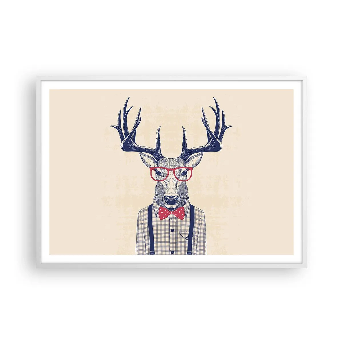 Affiche dans un cadre blanc - Poster - Une extravagance amusante - 100x70 cm