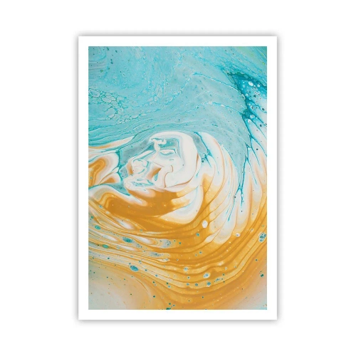 Affiche - Poster - Tourbillon pastel - 70x100 cm
