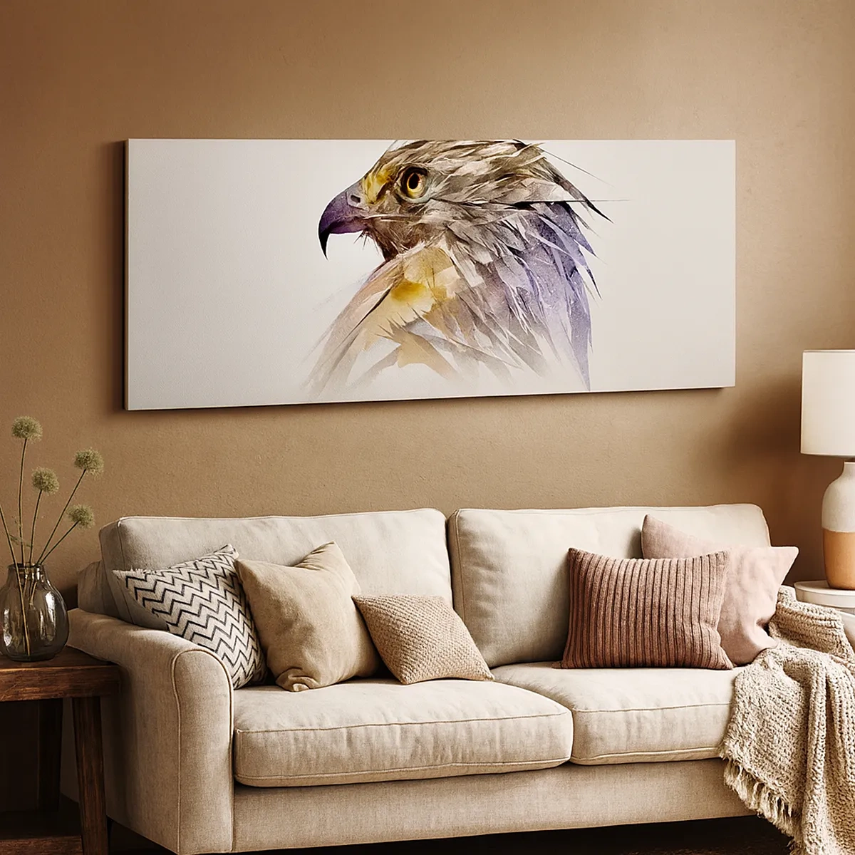 Impression sur toile - Image sur toile - Portrait d'un guerrier - 30x30 cm