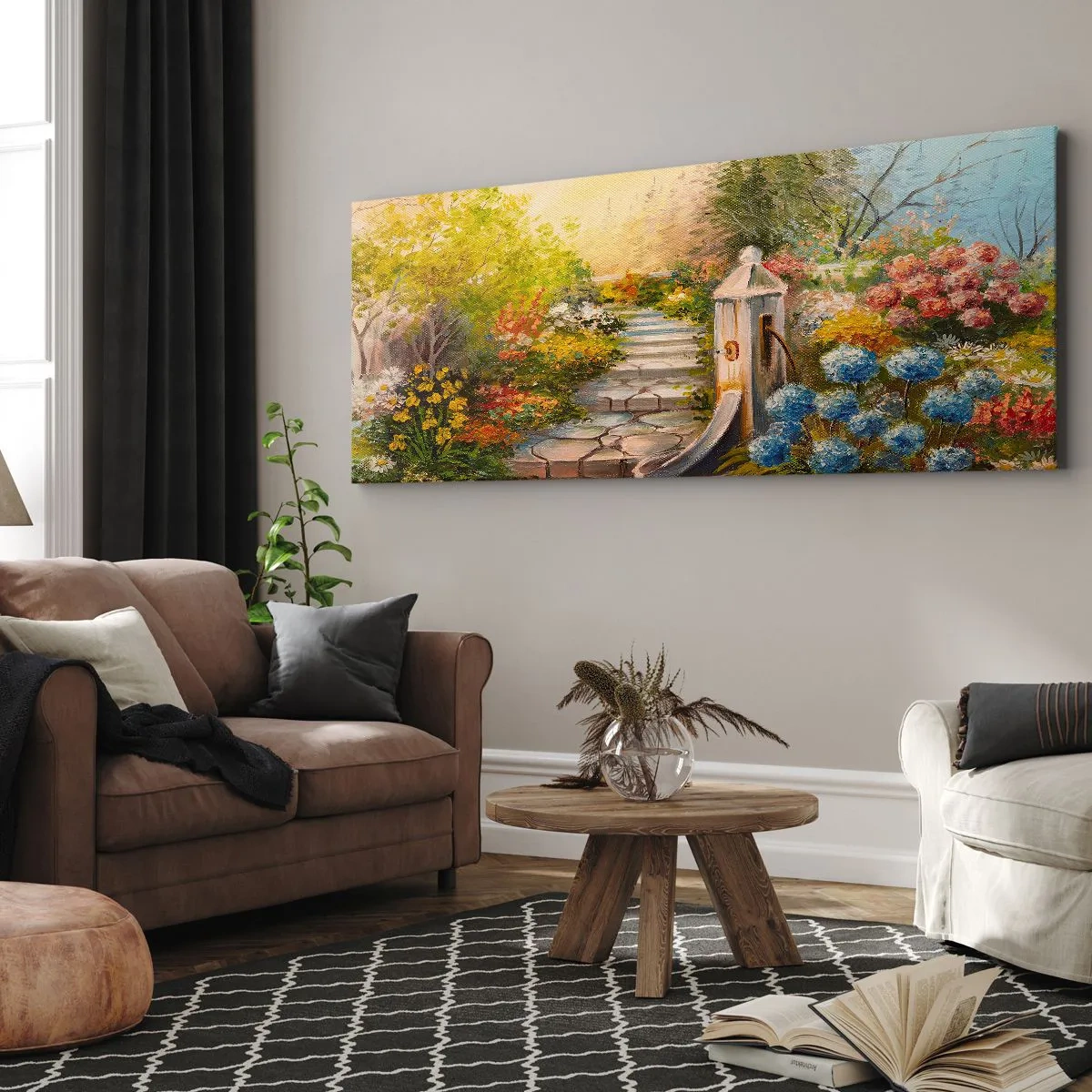 Impression sur toile - Image sur toile - En pleine floraison - 90x30 cm