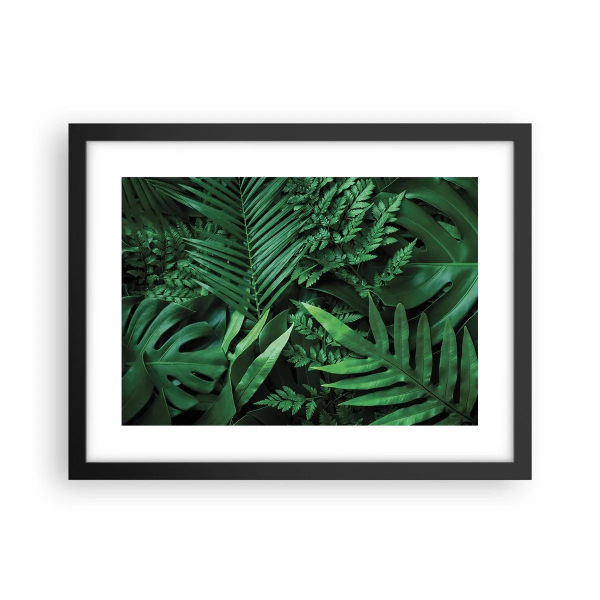 Affiche dans un cadre noir - Poster - Emmitouflé de verdure - 40x30 cm