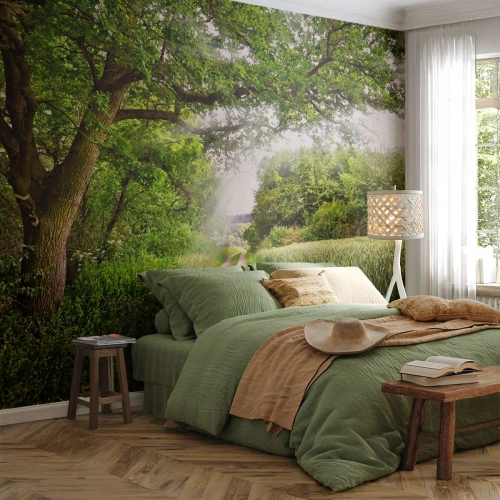Papier Peint Photo Premium Sand - Et in Arcadia ego - Paysage, Chemin de terre, Nature - 500x350 cm