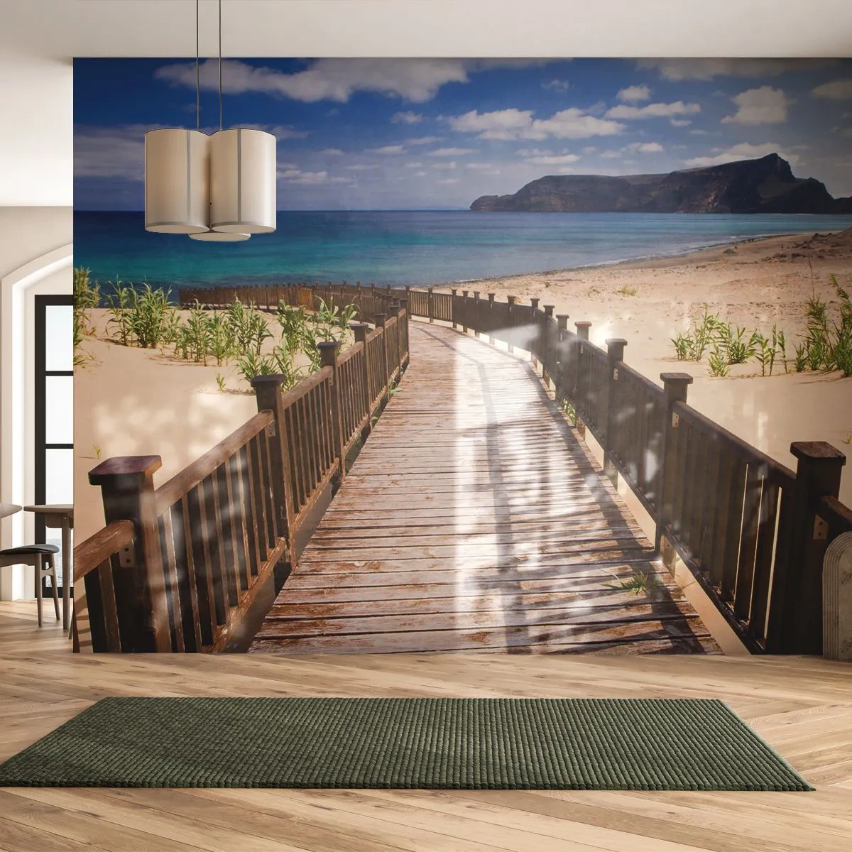 Papier Peint Autocollant Deluxe Sticker - Emmène-moi dans les îles du bonheur - Paysage, Plage, Madère - 250x175 cm