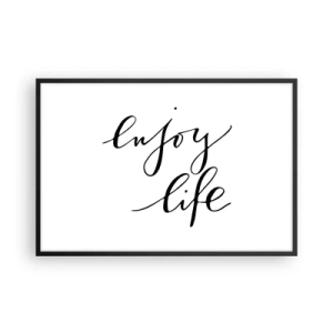 Affiche dans un cadre noir - Poster - Rien à ajouter.... - 91x61 cm