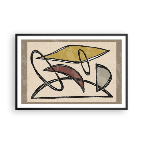 Affiche dans un cadre noir - Poster - Verticales et horizontales - 91x61 cm