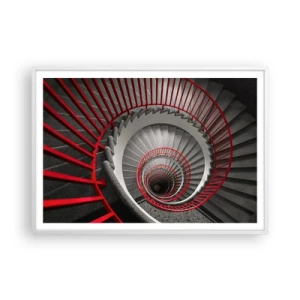 Affiche dans un cadre blanc - Poster - Amusement architectural - 100x70 cm