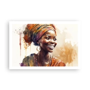 Affiche - Poster - reine africaine - 91x61 cm