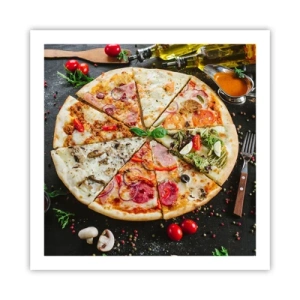 Affiche - Poster - Une gamme de saveurs - 60x60 cm