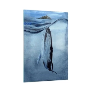 Impression sur verre - Image sur verre - Deux mondes nordiques - 80x120 cm