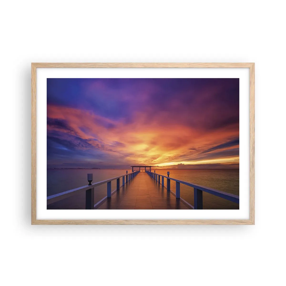 Affiche dans un chêne clair - Poster - Sans fin - 70x50 cm